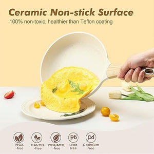 SENSARTE Ceramic Cookware Sets