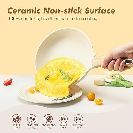 SENSARTE Ceramic Cookware Sets