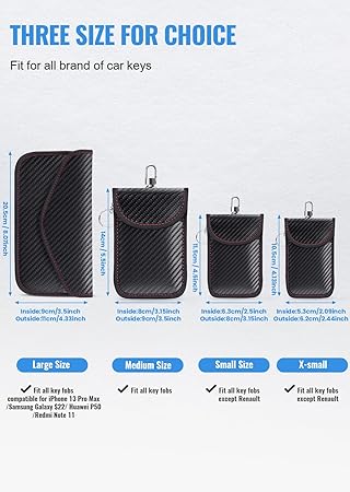 Faraday Pouch for Car Keys