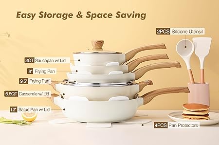 SENSARTE Ceramic Cookware Sets