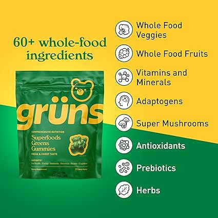 Gruns Adults Super Greens Gummies