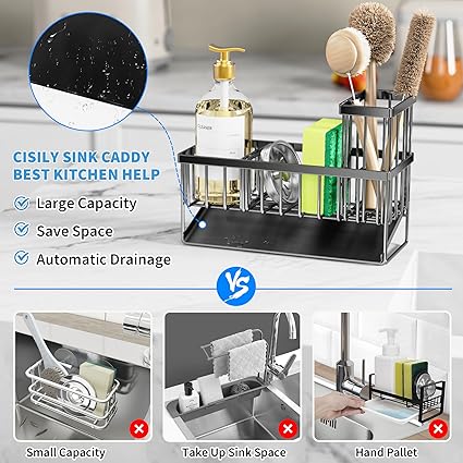 Cisily Kitchen Sink Caddy Organzier